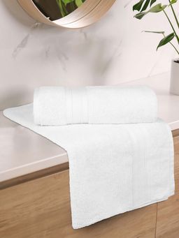 MYTRIDENT - White Soft Comfort Air Rich Towel (Pack Of 2)