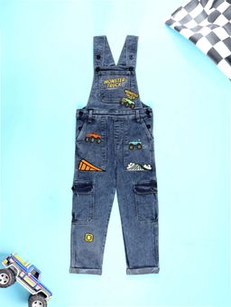 KiddoPanti - Unisex Denim Blue Dungaree