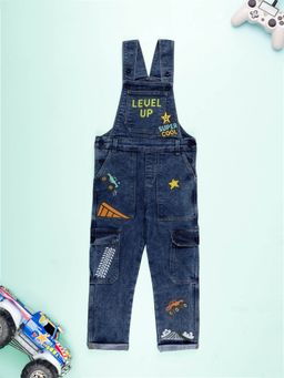 KiddoPanti - Unisex Denim Blue Dungaree