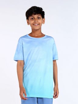 UMILDO - Boys Activewear Dry Fit Sports Aqua T-Shirt