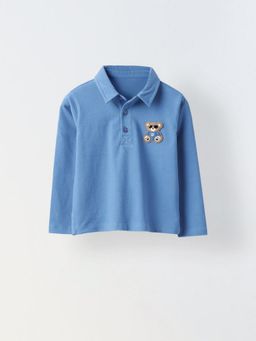 Spunkies - Boys Cotton Full Sleeve Blue T-Shirt