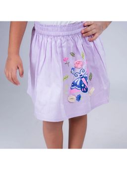 ZACH & KIKI - Crochet Flower Lavender Skirt