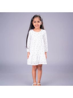 ZACH & KIKI - Amy Printed White Dress