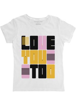 THREADCURRY - Quotes Girls White Printed Crew Neck T-shirt