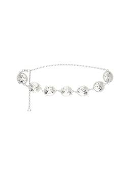 8 Other Reasons - Hammered Metal Women's Adjustable Chain Belt Silver