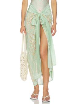 Agua by Agua Bendita - Cotton Silk Women Lightweight Printed Scarf Multi-Color