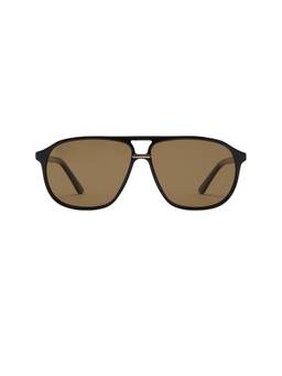 Banbe - Cyrus Women's Acetate Full Rim Square Sunglasses Black