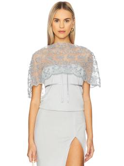 BUCI - Butterfly Women's Sheer Lace Embroidered Shawl Stardust