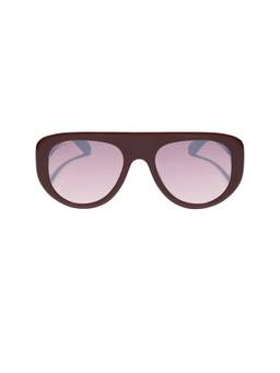DIFF EYEWEAR - Women's Acetate Gradient Lens Cat Eye Sunglasses Ruby Red
