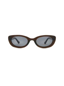 DIFF EYEWEAR - X Jojo Fletcher Women's Cat Eye Acetate Sunglasses Chocolate Grey