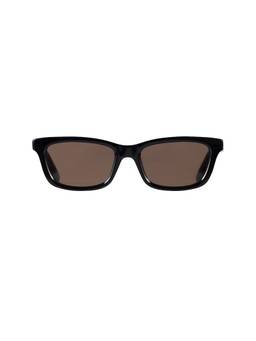 DMY Studios - Women's Acetate Rectangle Sunglasses Black
