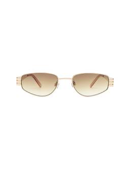 AIRE - Cloudfare Women's Gradient Tint Metal Sunglasses Gold
