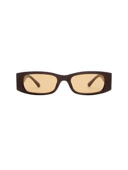 AIRE - Von Dutch Innocence Women's Tinted Lenses Rectangle Sunglasses Chocolate