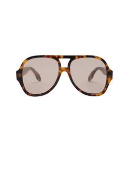 Elisa Johnson - Women's Acetate Full Rim Sunglasses Brown Tortoise