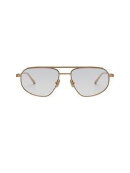 Elisa Johnson - Women's Lightweight Metal Aviator Eyeglass Frames Gold