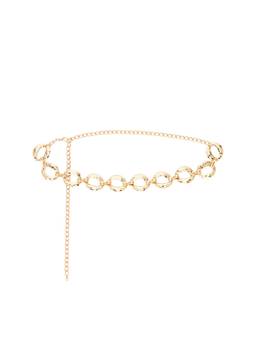 Ettika - Hammered Rings Women's Adjustable Chain Belt Gold