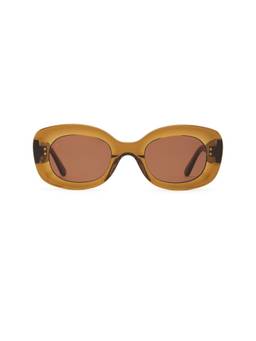 Jimmy Fairly - Women's Acetate Oversized Square Sunglasses Brown
