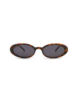 Le Specs - Magnifique Women's Smoke Lens Acetate Oval Sunglasses Dark Tort