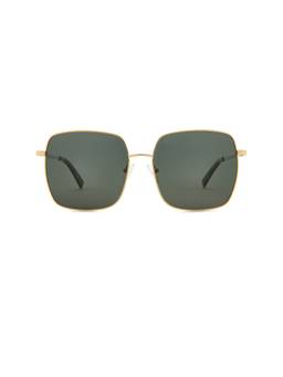 Le Specs - Polarized Women's UV Protection Square Sunglasses Gold