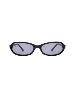 Luv Lou - Elcie Women's CR39 Lens Oval Sunglasses Black