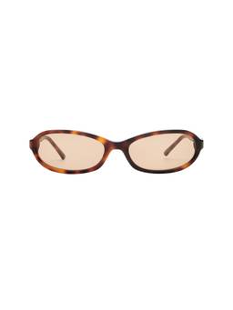 Luv Lou - CR39 Women's Tinted Oval Sunglasses Tortoise