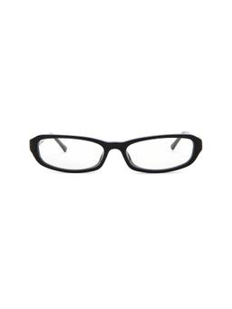 Lexxola - Women's Acetate Rectangle Clear Eyeglasses Black & Clear