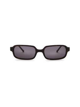 Lexxola - Jody Women's UV Protection Rectangle Sunglasses Burnt Tort & Grey