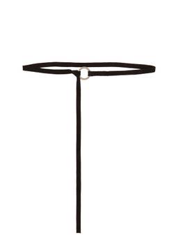 St. Agni - Suede Tie Women's Self-Tie Slim Belt Coffee