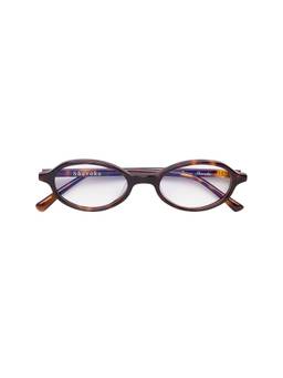 SHEVOKE - Rowa Women's Blue Light Lens Acetate Round Frames Tortoise