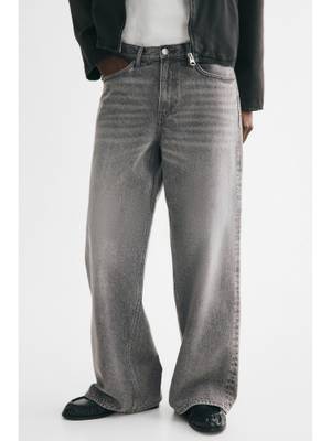 H&M Men Grey Wide Jeans - Image 1