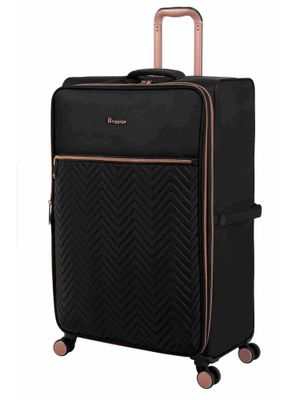 Valigia IT Luggage Lux Lite 81cm Nero – 8 Ruote, Lucchetto TSA, Leggera 60-100L