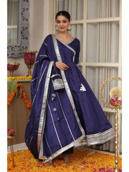 Ensembles - Navyara Anarkali Suit with Pant Dupatta