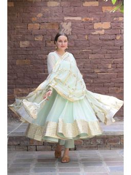 Ensembles - Zariq Anarkali Suit with Pant Dupatta