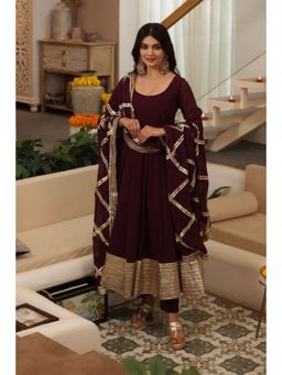 Ensembles - Zariq Anarkali Suit with Pant Dupatta
