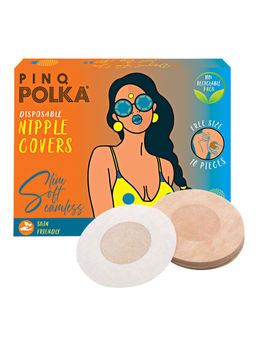 Pinq Polka - Premium Cotton Feel Ultra Disposable Nipple Cover Pasties, Pack of 10