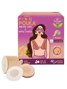 Pinq Polka - Premium Boob Lift Tape for Breast Push Up-Lift, 5 M Long