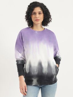 United Colors of Benetton - Purple Polycotton Full Sleeves Regular Pull On Sweatshirt