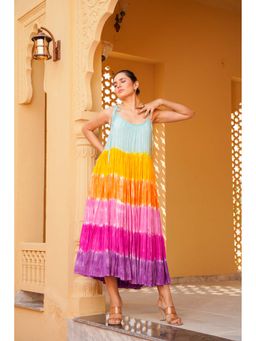 ELAYEE - Butterfly Burst Multi-Colour Ombre Maxi Dress