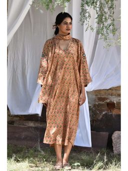 PHLAR - Peach Goldie Midi Dress