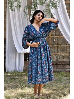 PHLAR - Blue Leila Midi Dress