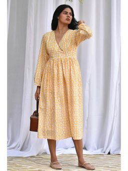 PHLAR - Yellow Anna Midi Dress