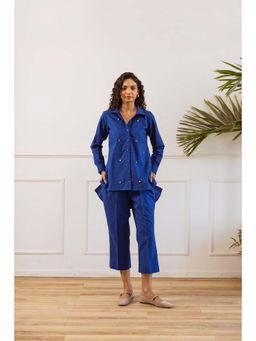 UNIMODA - Blue Golden Mist Co-Ord Set