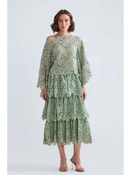 ZABELLA - Raisa Lace Scalloped Top with Skirt Co-Ord's