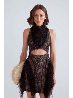 ZABELLA - Aliya Lace Flared Mini Dress
