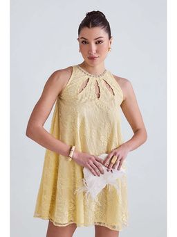 ZABELLA - Elsi Lace Flared Mini Dress