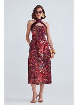 ZABELLA - Lucy Floral Halter Neck Midi Dress