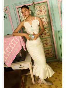 ZABELLA - Tatiana White Top with Skirt Set