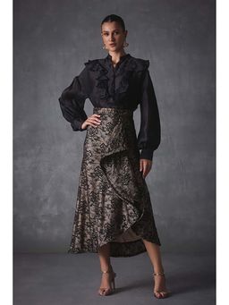 ZABELLA - Roxana Black Shirt with Skirt