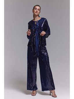 ZABELLA - Abby Violet Sequin Top with Pant Co-Ord's