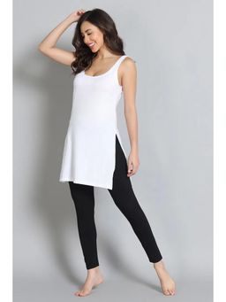 Zivame - Knit Cotton Kurti Slip Camisole - White